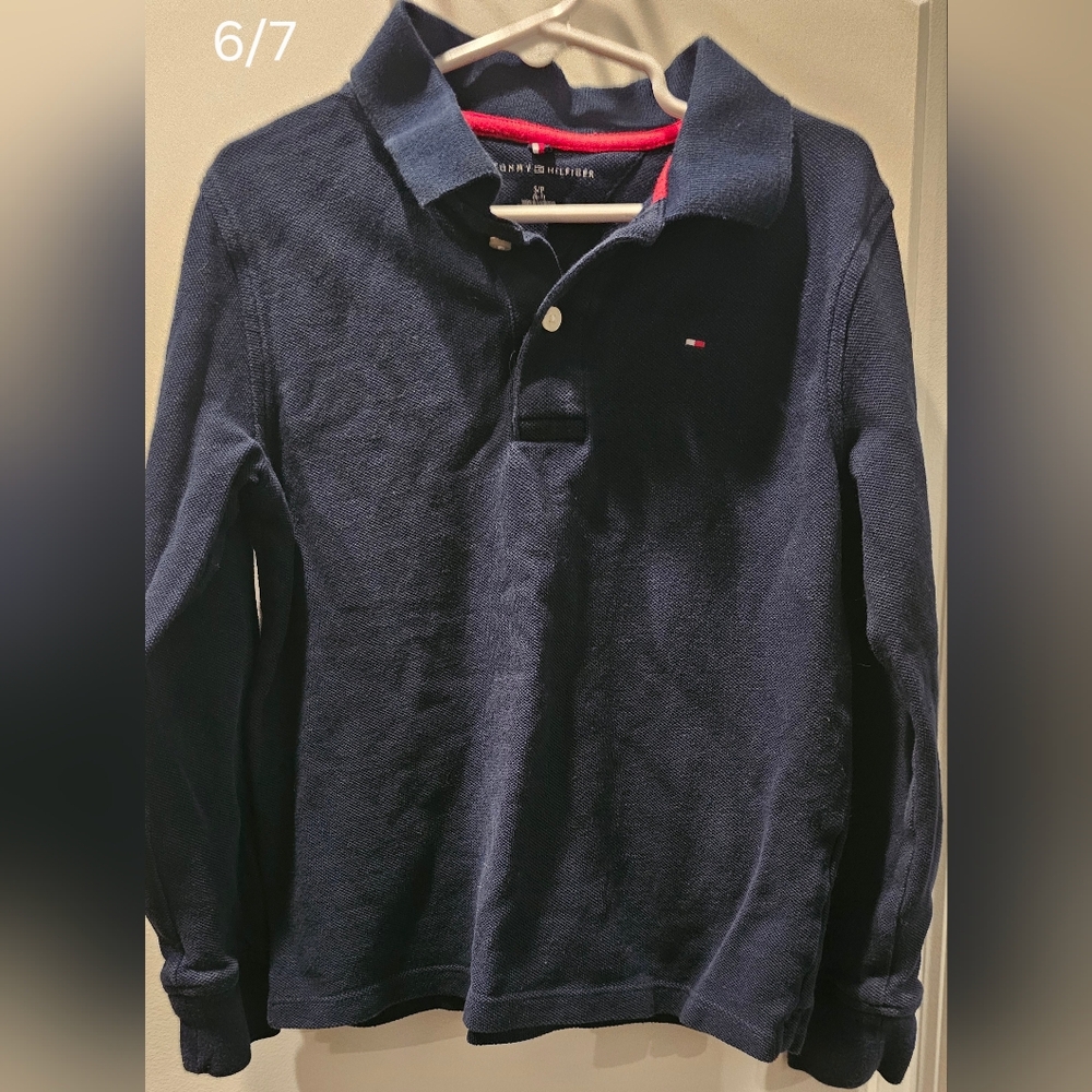 Boys Tommy Hilfiger long sleeve navy